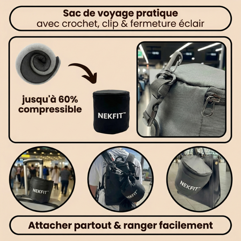 NEKFIT™ - Oreiller de voyage à 360°