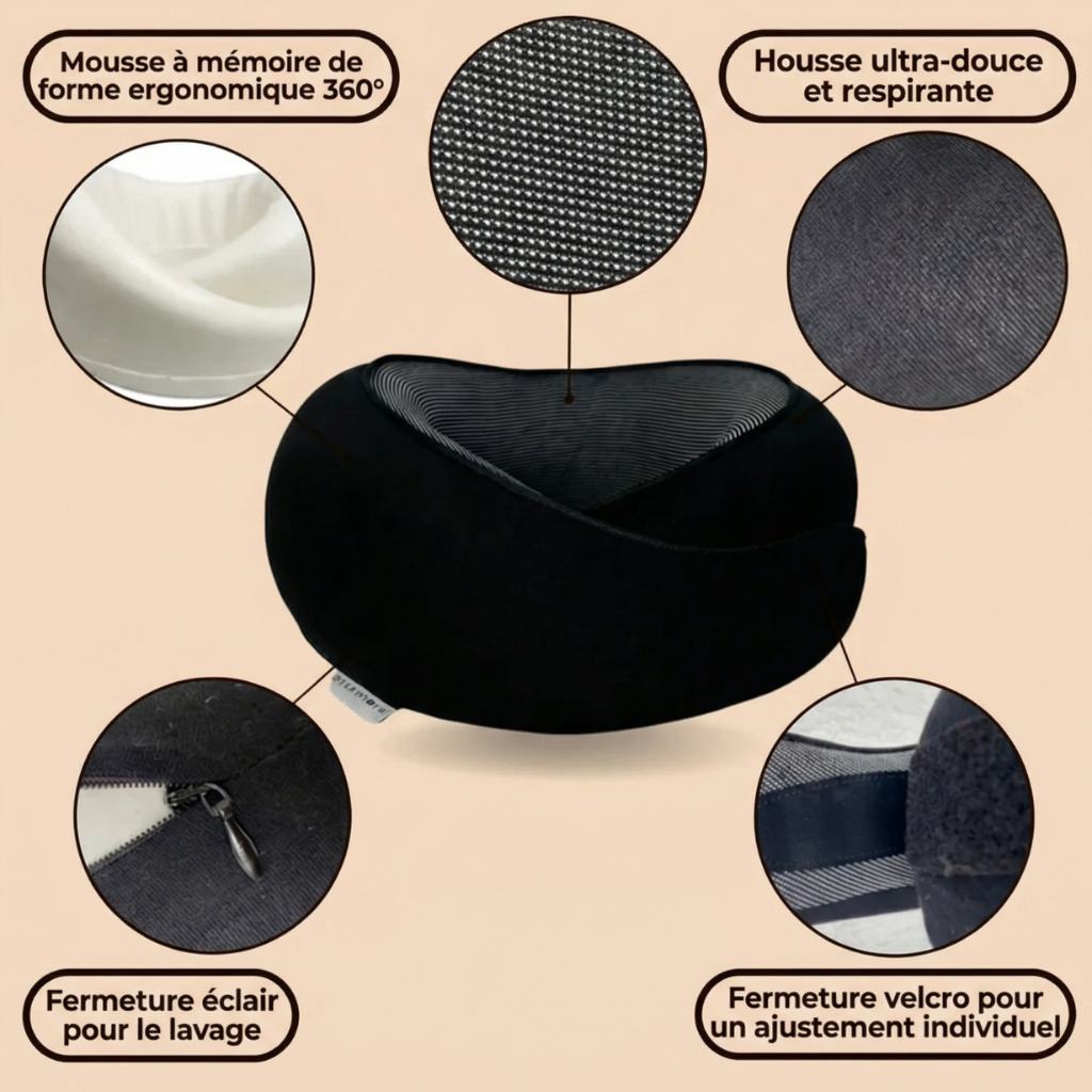NEKFIT™ - Oreiller de voyage à 360°