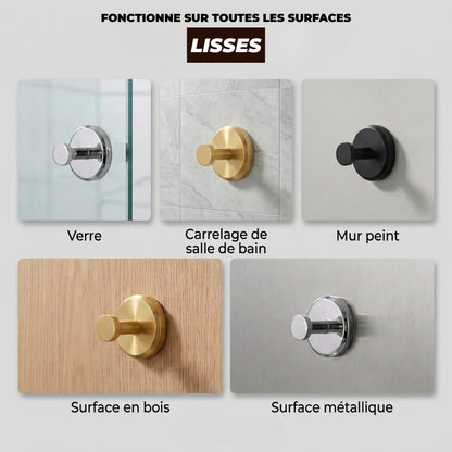HOOKS™ - Pack de 4 crochets muraux sans perçage