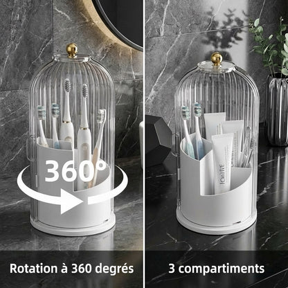 CLARIDOME™ – Boîte de rangement rotative anti-bactéries