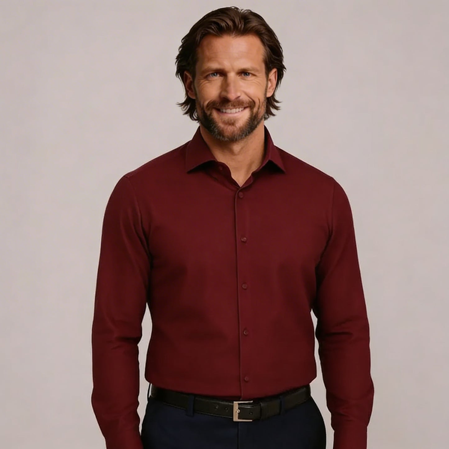 Chemise cintrée infroissable