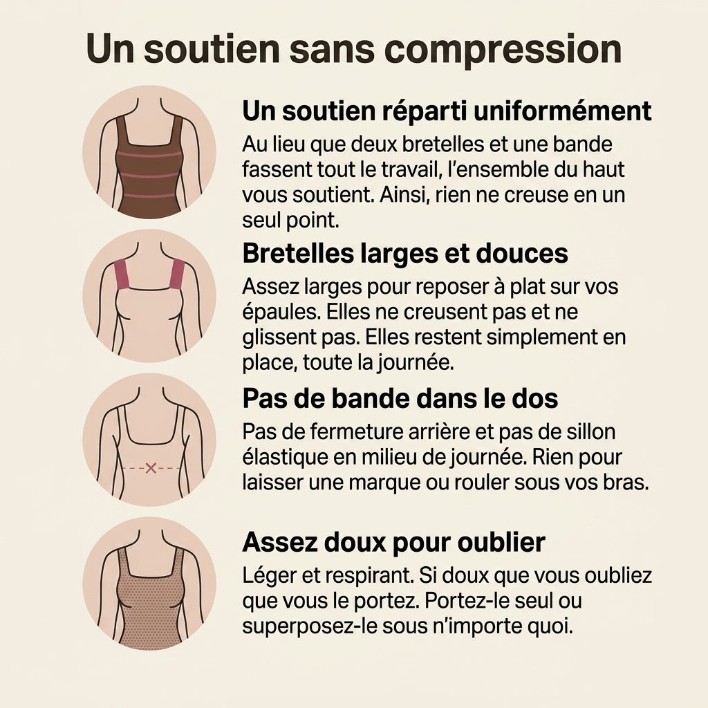 Débardeur ultra confort avec soutien-gorge intégré