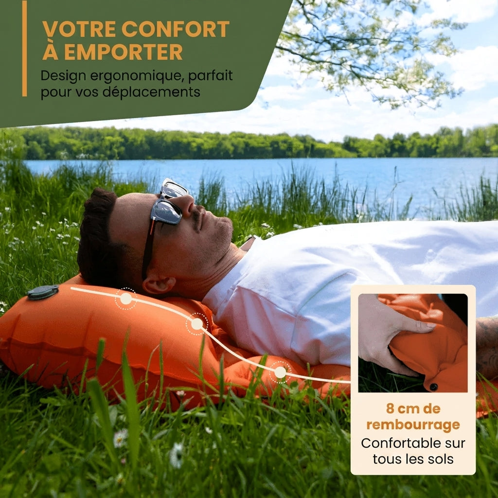 Matelas Aventure ARTENA™ - Le confort partout, en 30 secondes.