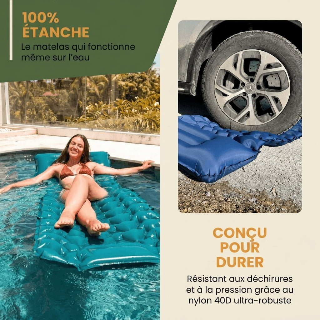 Matelas Aventure ARTENA™ - Le confort partout, en 30 secondes.