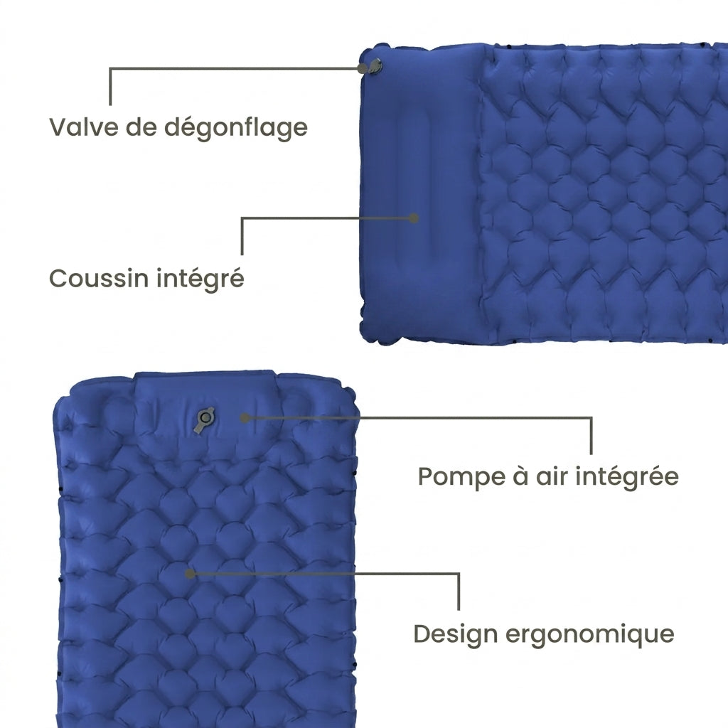 Matelas Aventure ARTENA™ - Le confort partout, en 30 secondes.